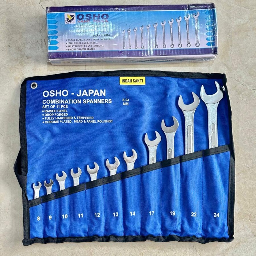 Jual Kunci Ring Pas Set Pcs Combination Spanners Mm Osho Japan