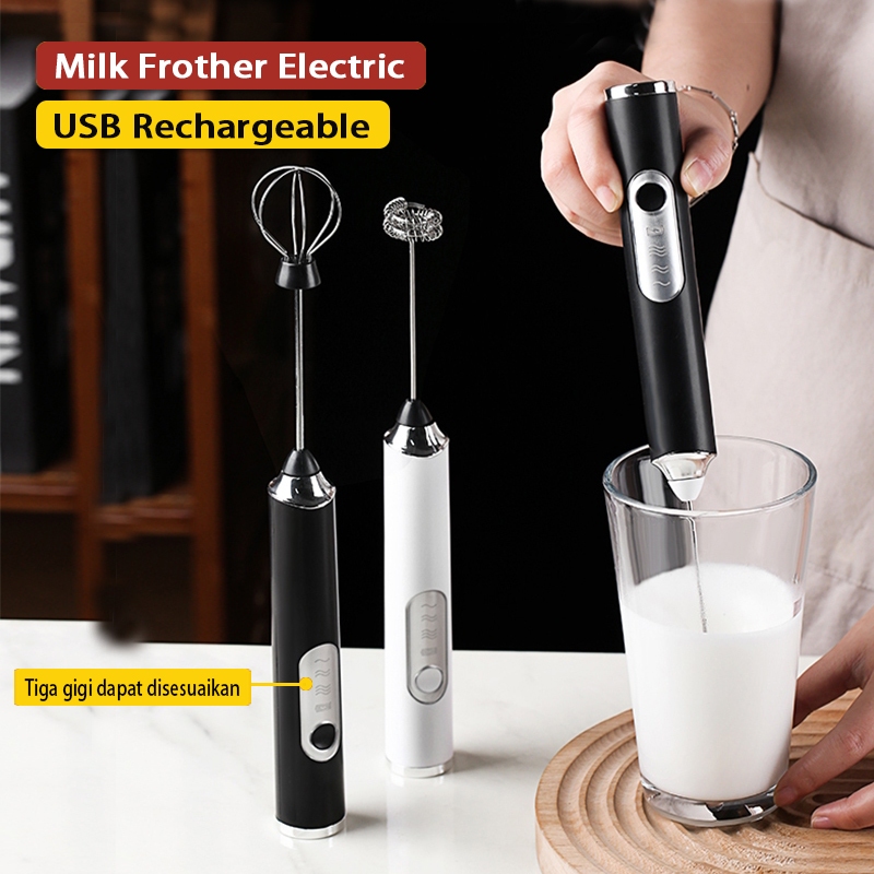 Jual Kopi Milk Frother Electric Pembuih Susu Pengocok Telur Handheld