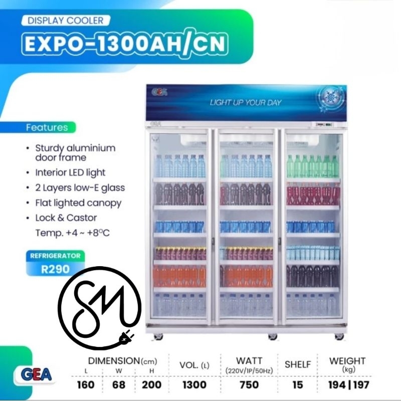 Jual Showcase Gea Expo Ah Cn Display Cooler Pintu L Multi