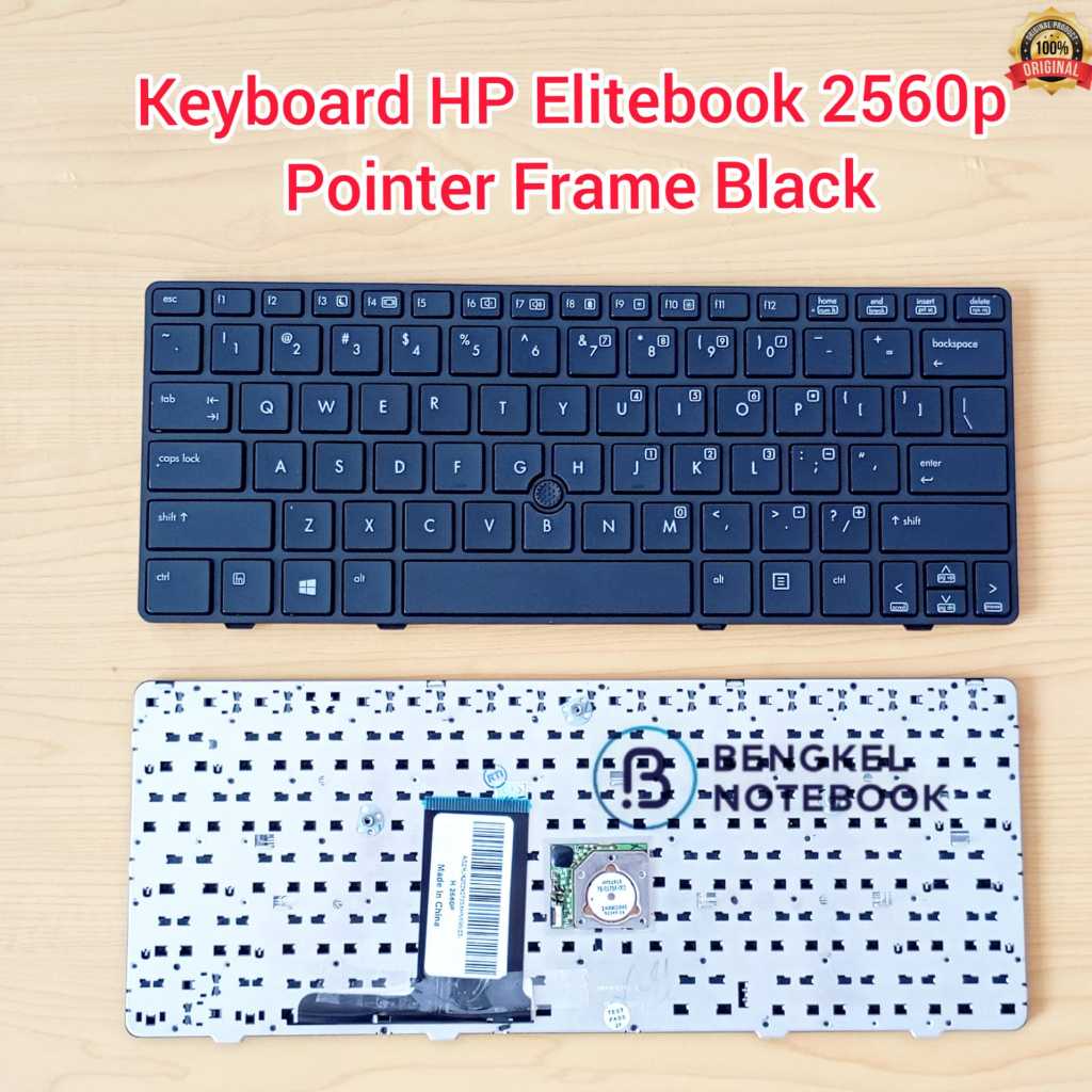 Jual Keyboard HP EliteBook 2560 2560P 2570 2570P Pointer Frame Black