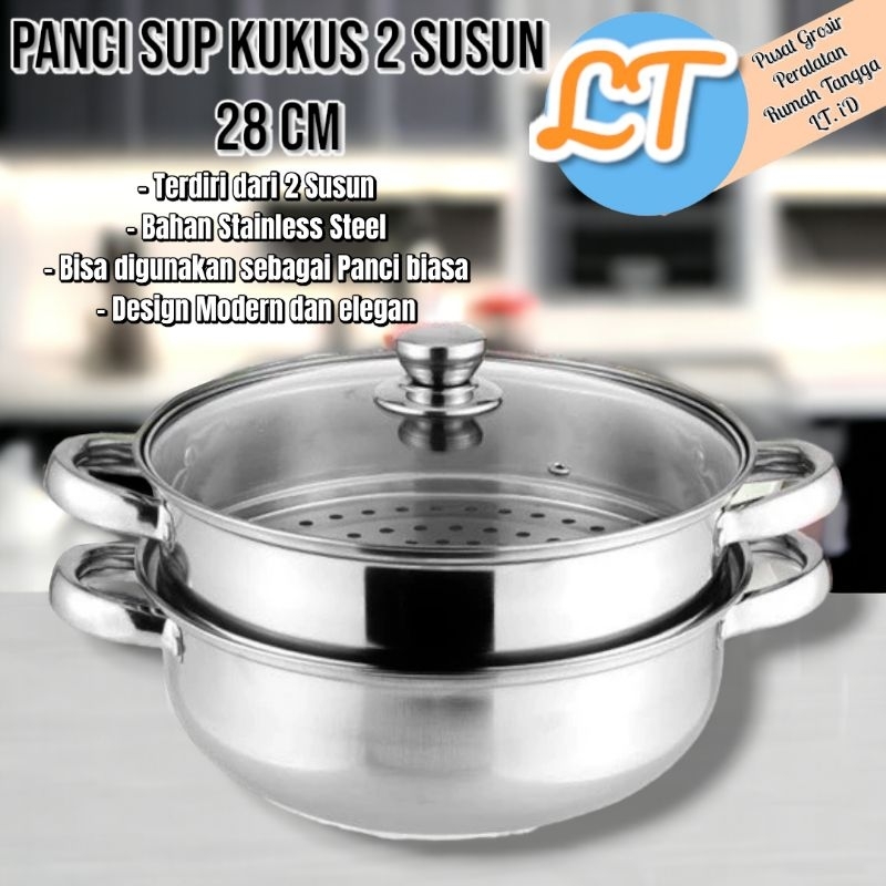 Jual Lt Id Panci Susun Besar Kukus Steamer Stainless Cm Kukusan