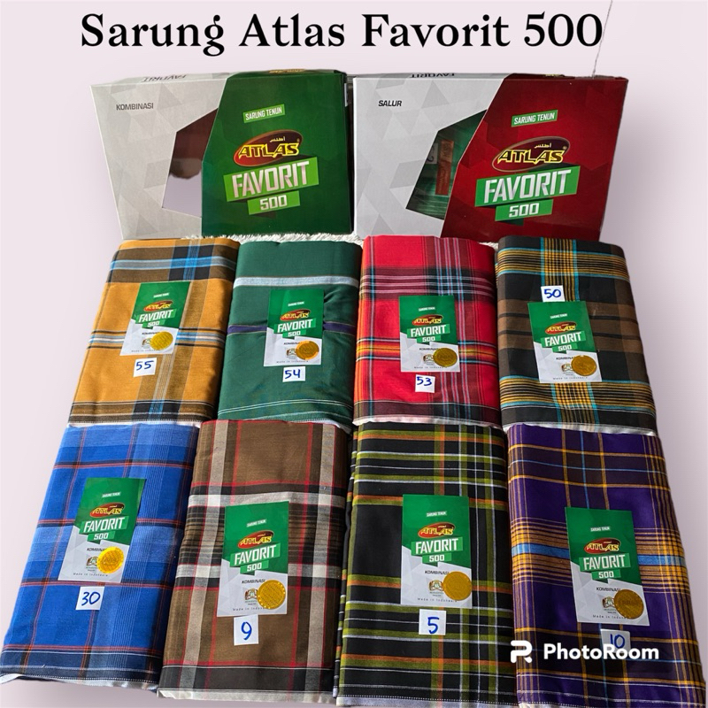 Jual Sarung Dewasa ATLAS Favorit 500 Motif Kombinasi Shopee Indonesia