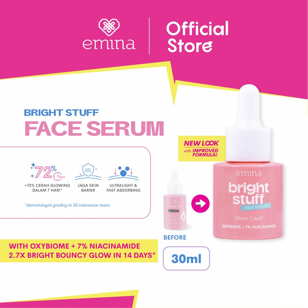 Jual Emina Bright Stuff Face Serum Ml Shopee Indonesia