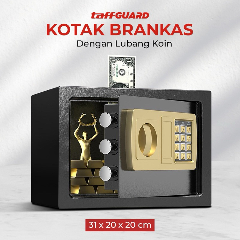 Jual TaffGUARD Kotak Brankas Hotel Safety Box Password 31x20x20cm