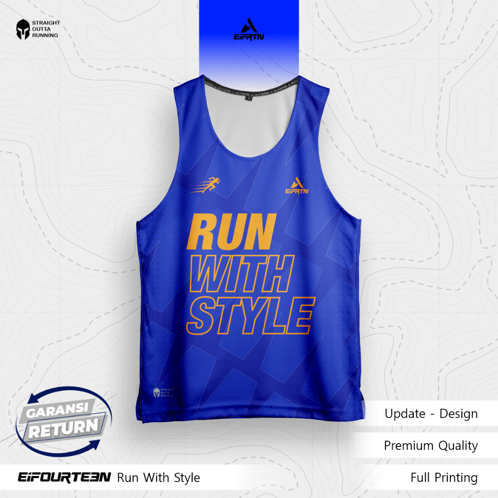 Jual Eifrtn Baju Kaos Tanktop Jersey Singlet Running Lari Gym Fitness