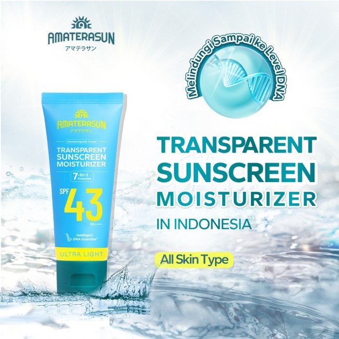 Jual Amaterasun Uv Sunscreen Transparent Moisturizer Spf Pa Gr