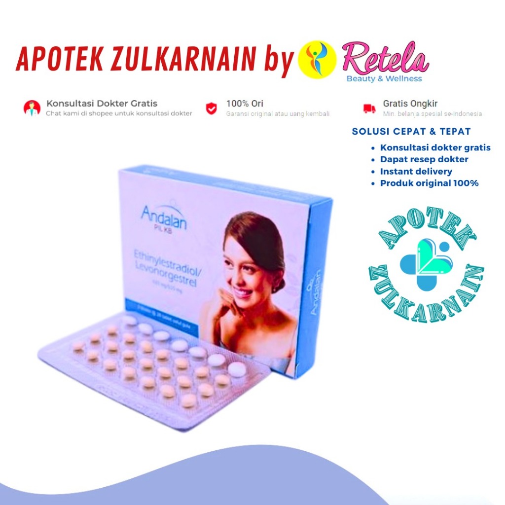 Jual Andalan Pil Kb 1 Strip 28 Tablet Shopee Indonesia