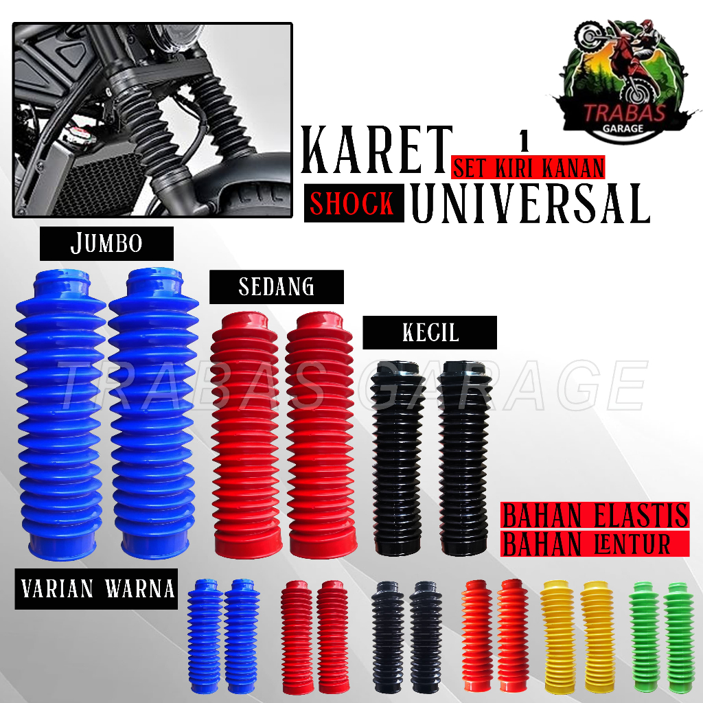 Jual KARET SHOCK SHOK USD PELINDUNG DEPAN COVER CRF KLX WR YZ MATIK