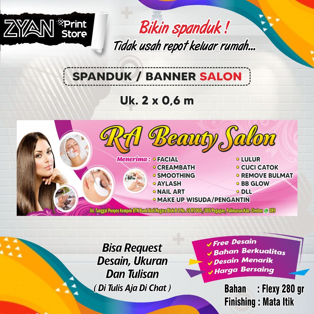 Jual Spanduk Banner Salon Shopee Indonesia