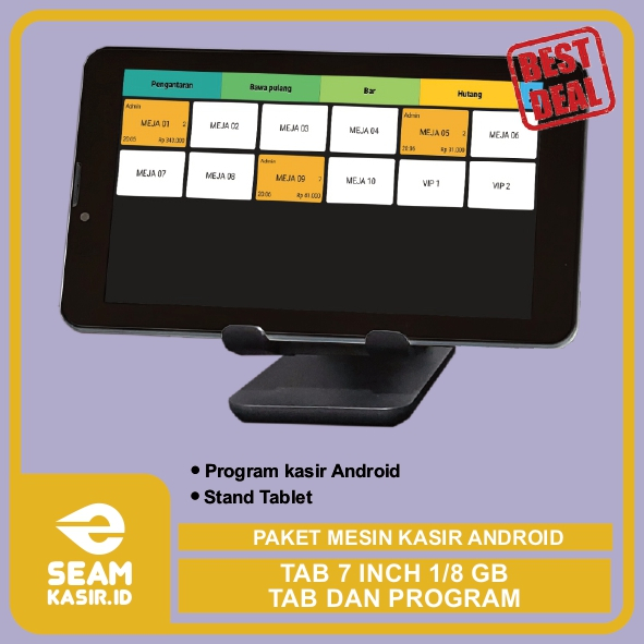 Jual PAKET MESIN KASIR POS ANDROID TABLET TAB 7 Inch 1 8GB TAB