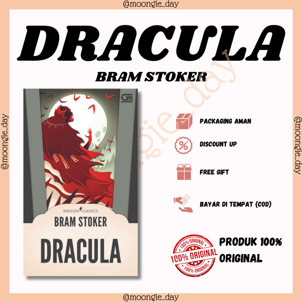 Jual English Classics Dracula By Bram Stoker Baru Ori Shopee