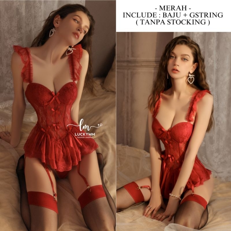 Jual Sexy Lingerie Bodysuit Korset Baju Sexy Lingerie Wanita Lingerie