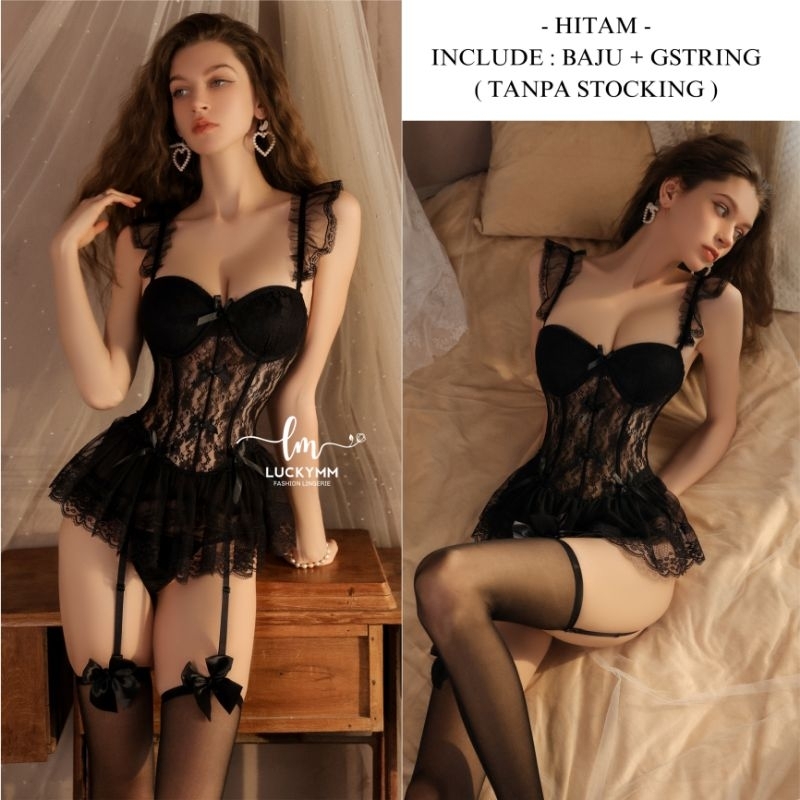 Jual Sexy Lingerie Bodysuit Korset Baju Sexy Lingerie Wanita Lingerie