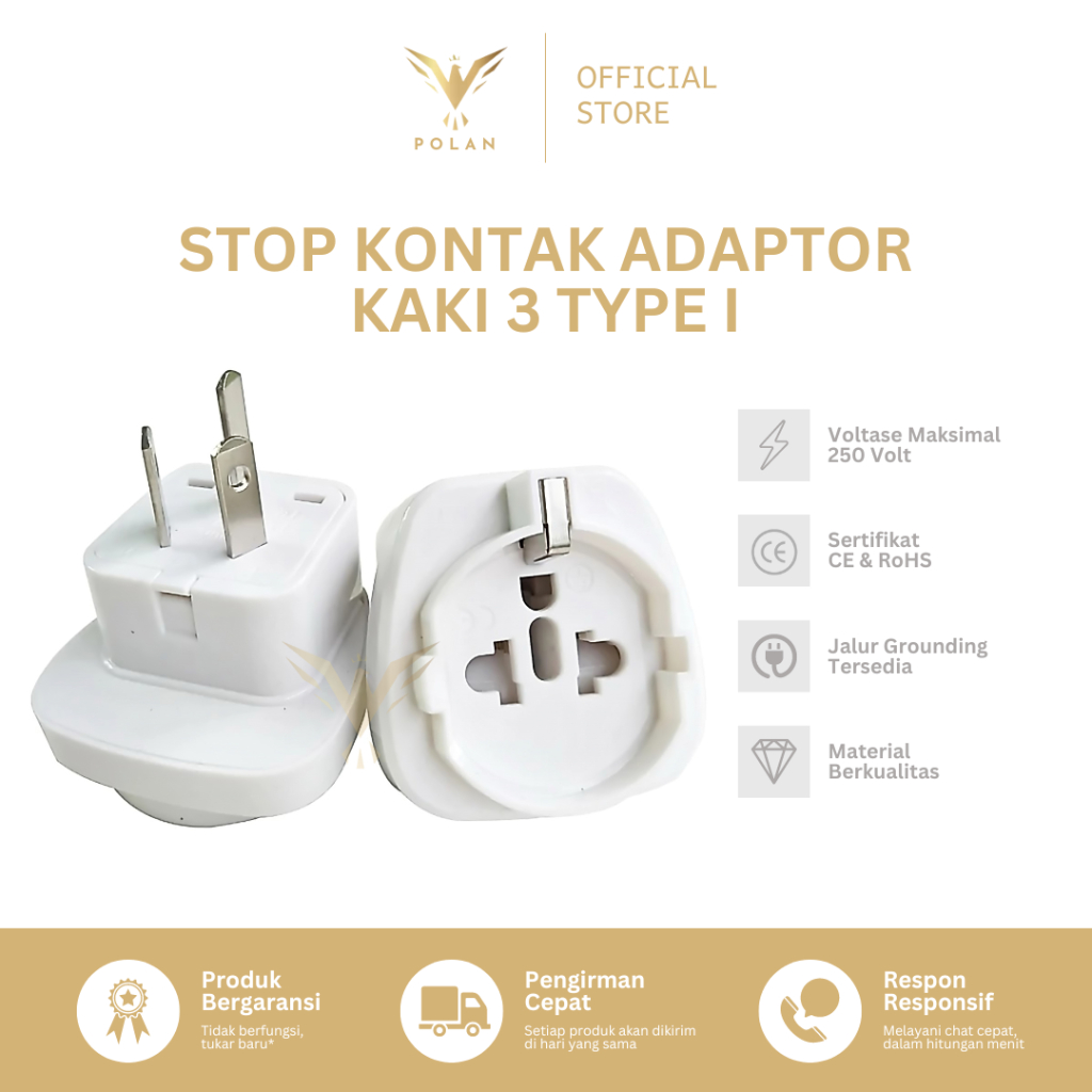 Jual Stop Kontak Adapter Konverter Eu To Au Kaki Ke Tipe I