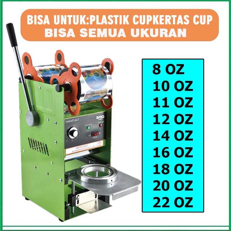 Jual Cup Sealer Mesin Press Gelas Cup C Untuk Tinggi Jumbo Oz