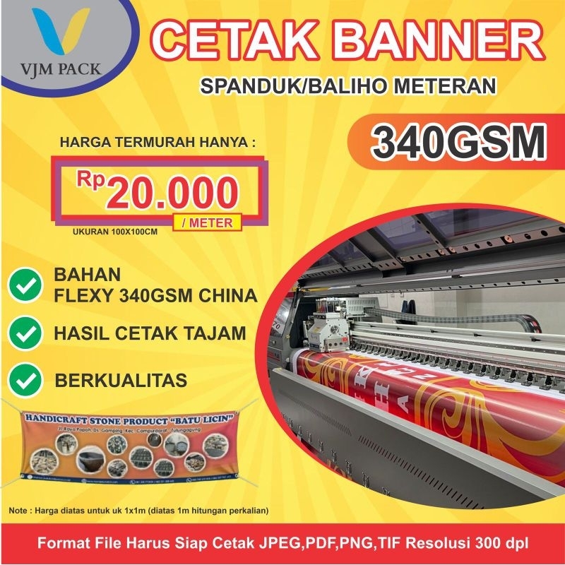 Jual Cetak Spanduk Banner Murah Flexi Banner Backdrop