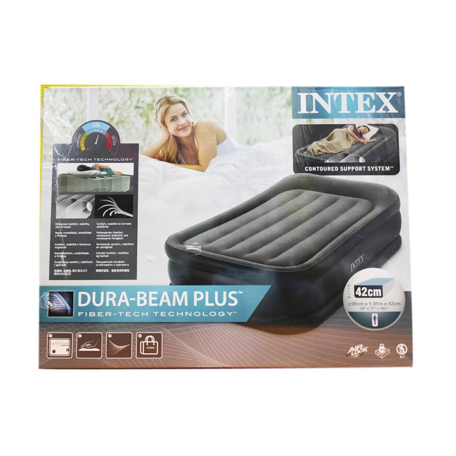 Jual Intex Kasur Angin Durabeam Plus AB Twin Fiber Tech Air Mattress