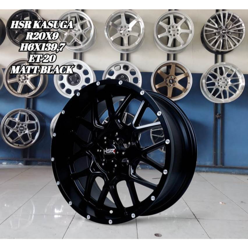 Jual Velg Mobil Murah Ring 20 HSR KASUGA R20 Lebar 9 Pcd 6X139 7