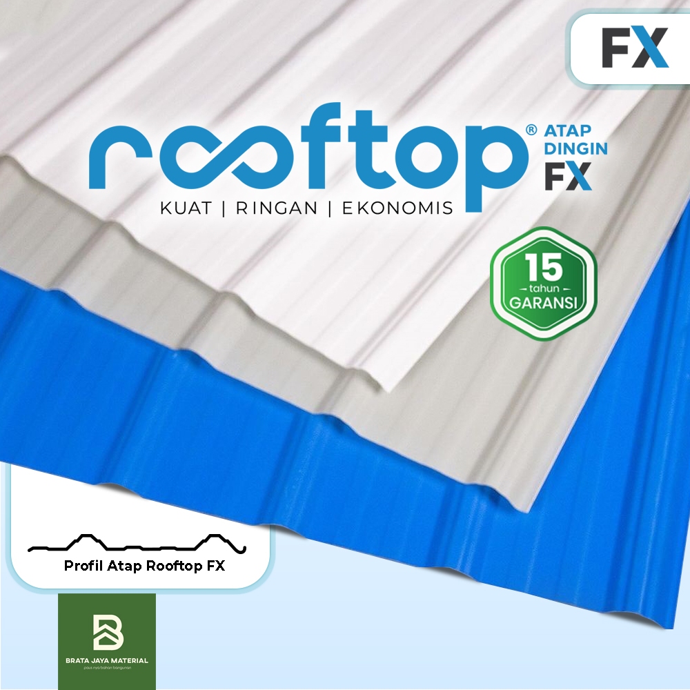 Jual Atap Upvc Rooftop Fx Formax Series Single Layer Dingin Rumah