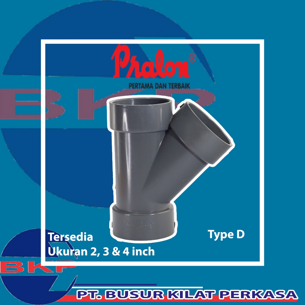 Jual Y Branch Inch Pvc Pralon Type D Sambungan Pipa Fitting