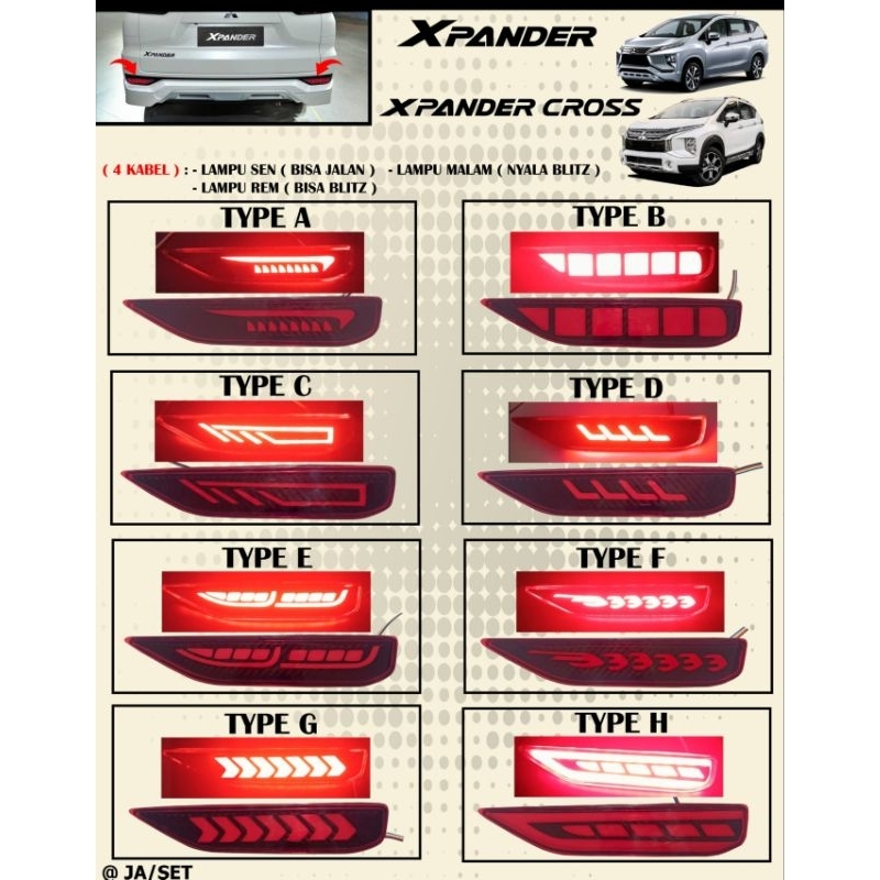 Jual Lampu Reflektor Bumper Mitsubishi Xpander Running Sein Harga