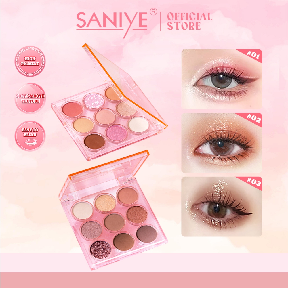 Jual Saniye Eyeshadow Pink Nude Palette E Shopee Indonesia