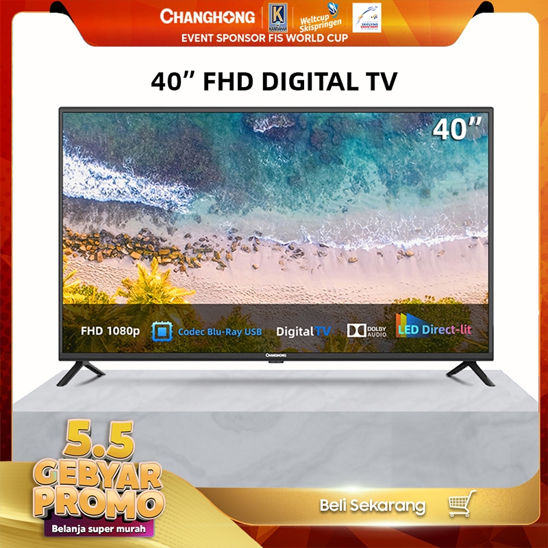 Jual Changhong Inch Digital Led Tv L G W Fhd Tv Hdmi Usb Movie