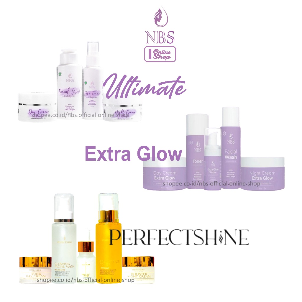 Jual Nbs Skincare Bpom Paket Ultimate Extra Glow Perfectshine