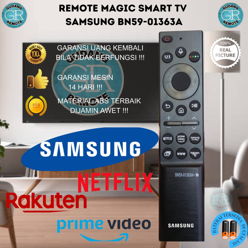 Jual Remote Remot TV Samsung Smart Magic BN59 01363A Netflix PrimeV