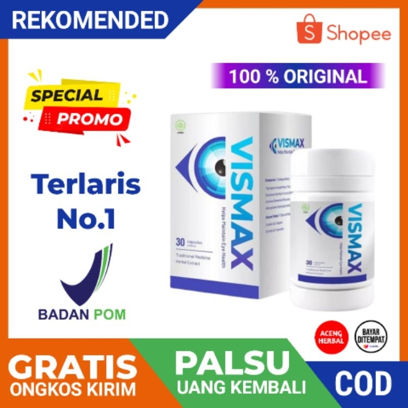 Jual Vismax 100 Asli Original Herbal Obat Mata Minus PlusRabun Katarak