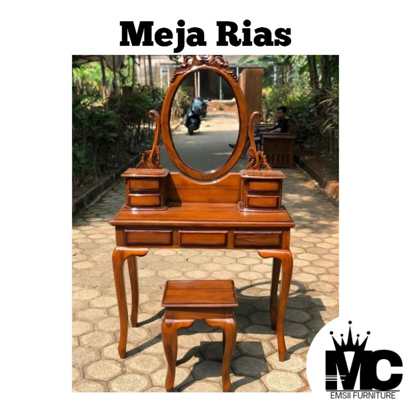 Jual Meja Rias Kartini Meja Rias Kayu Meja Rias Kursi Meja Rias Kayu