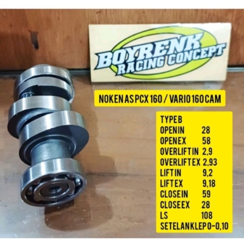 Jual NOKEN AS RACING VARIO 160 PCX 160 ADV 160 CAM BOYRENK RACING