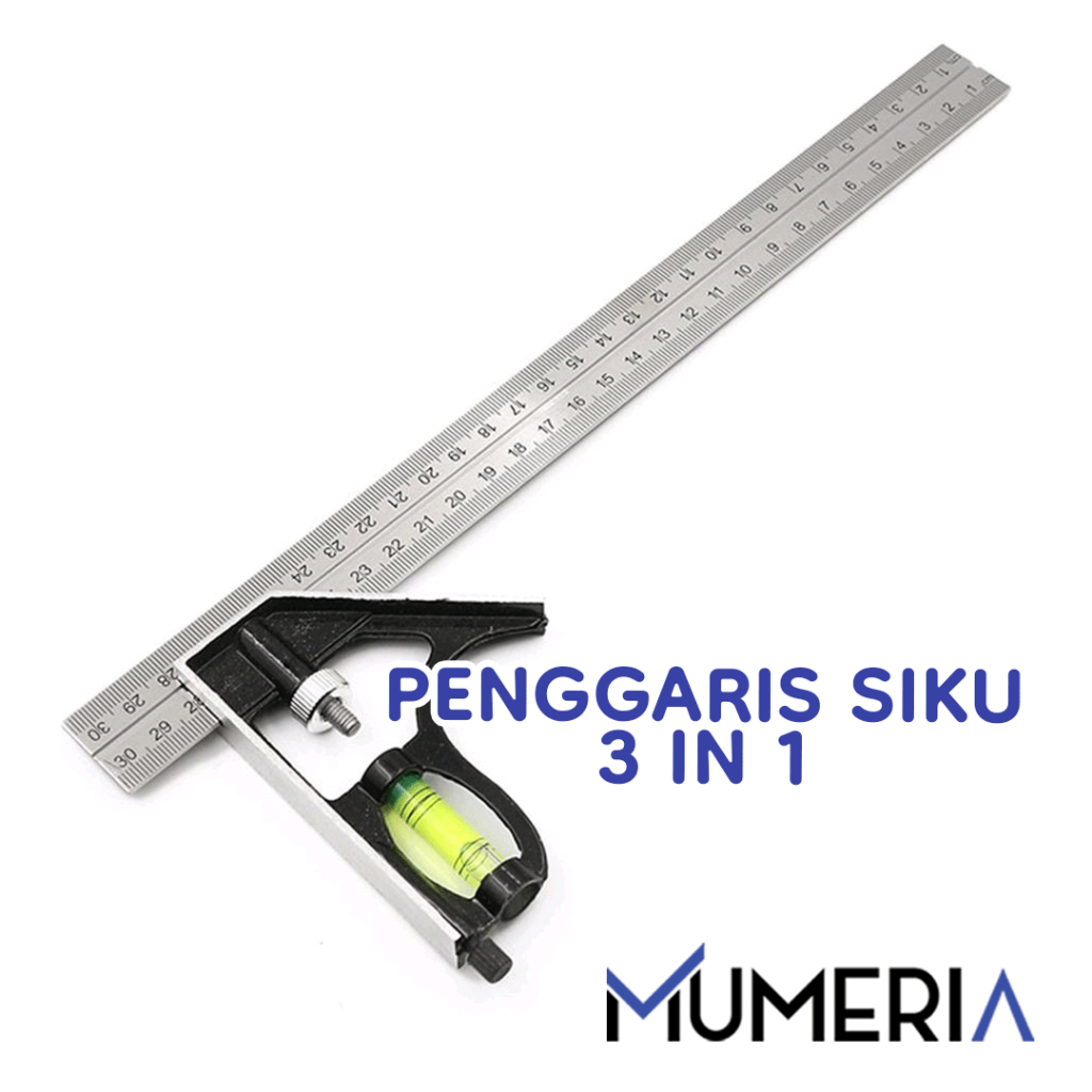 Jual Penggaris Siku Waterpass Cm Bangunan Stainless Steel Garisan