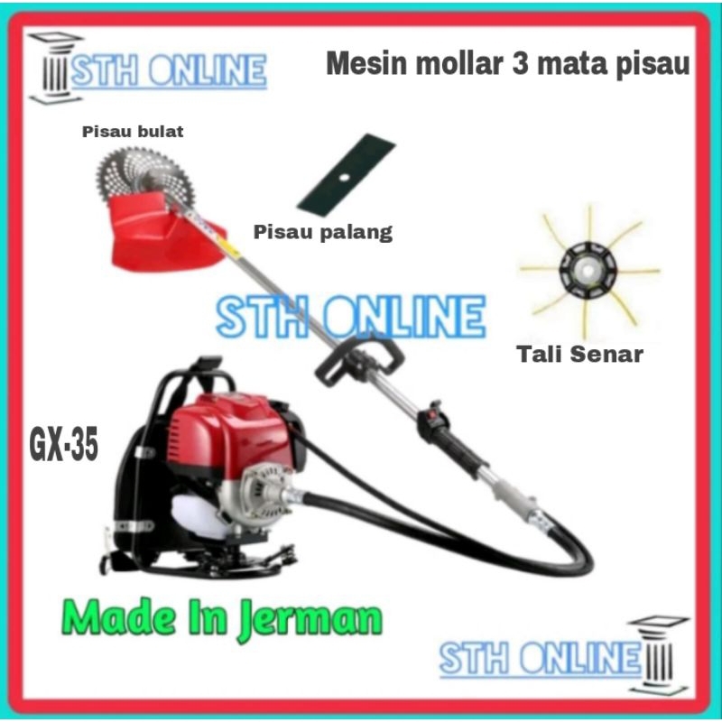 Jual Mesin Potong Rumput HONDA Model Mollar Gx 35 4 Tak Shopee