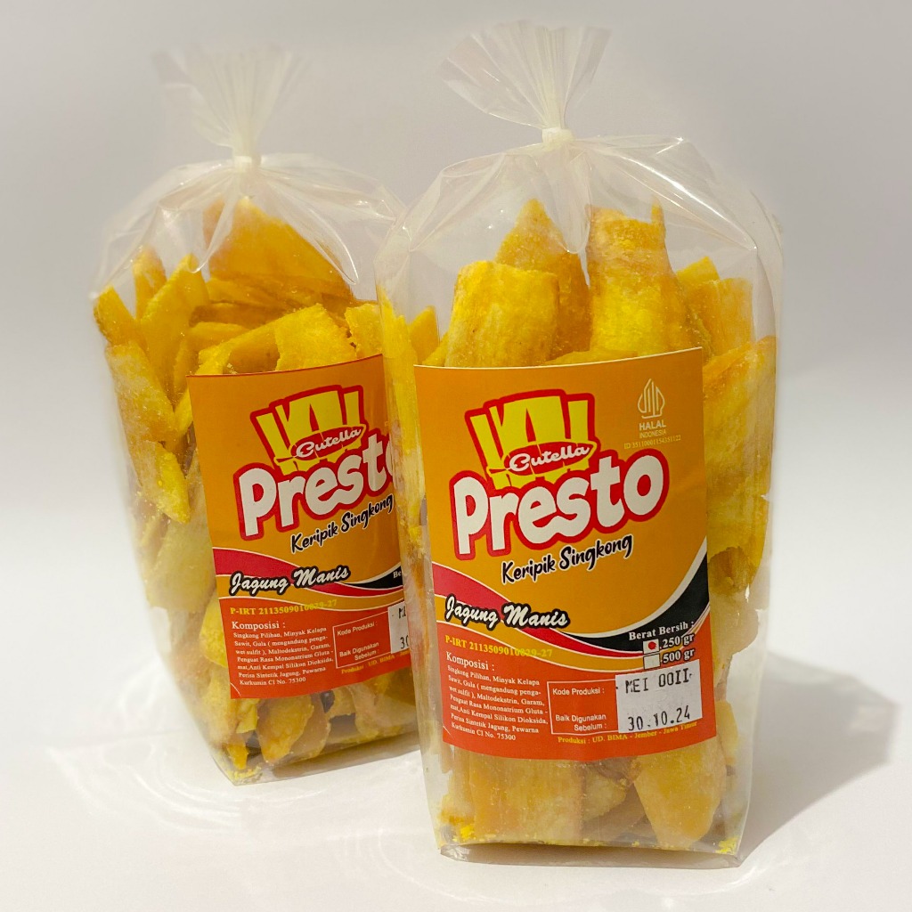 Jual Keripik Singkong Presto 250 Gram Cutella Shopee Indonesia