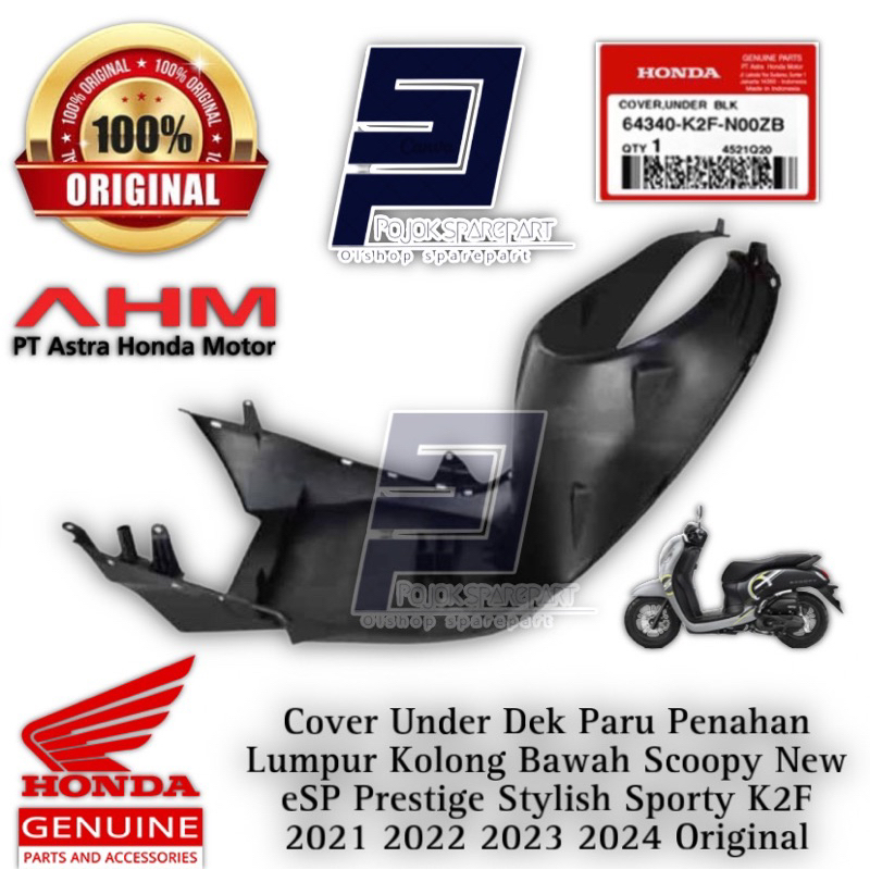 Jual Cover Under Dek Paru Penahan Lumpur Kolong Bawah Scoopy New Esp