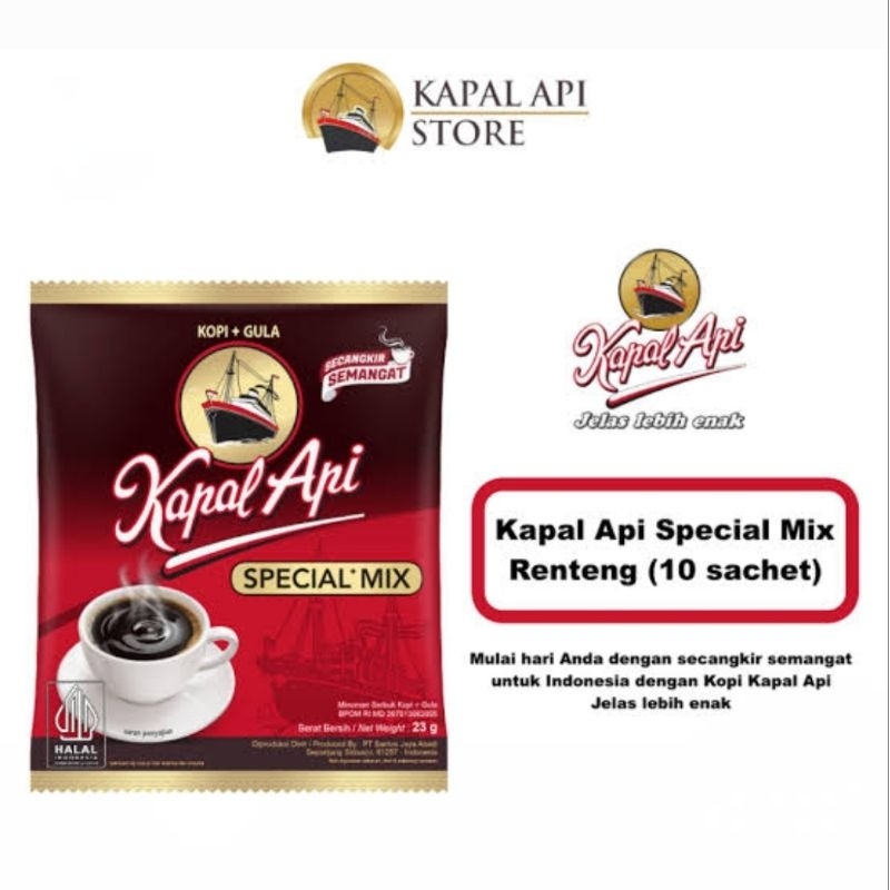 Jual Kopi Kapal Api Spesial Mix Renceng Isi Pcs Shopee Indonesia