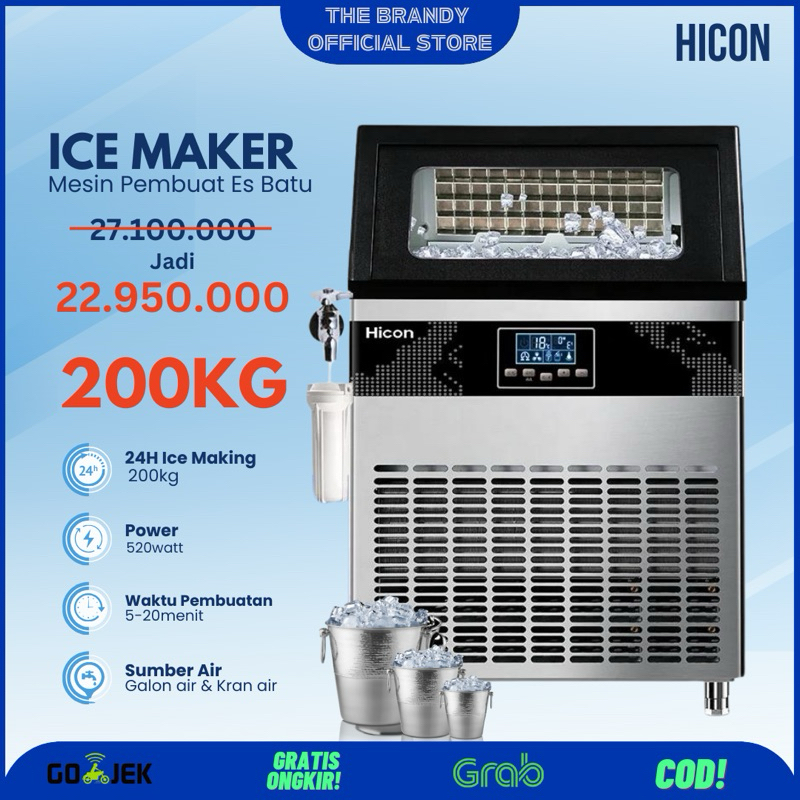 Jual Hicon Ice Maker Kg Hari Es Batu Kristal Shopee Indonesia