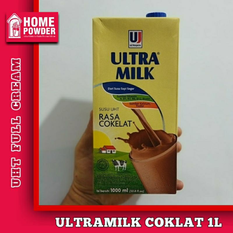 Jual Promo Susu Uht Full Cream Rasa Cokelat Ultramilk L Shopee Indonesia