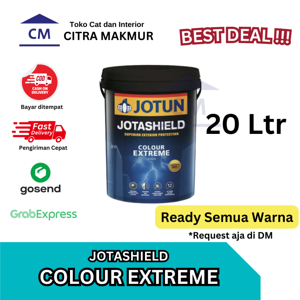 Jual Jotun Jotashield COLOUR EXTREME 20 Ltr Ready Semua Warna