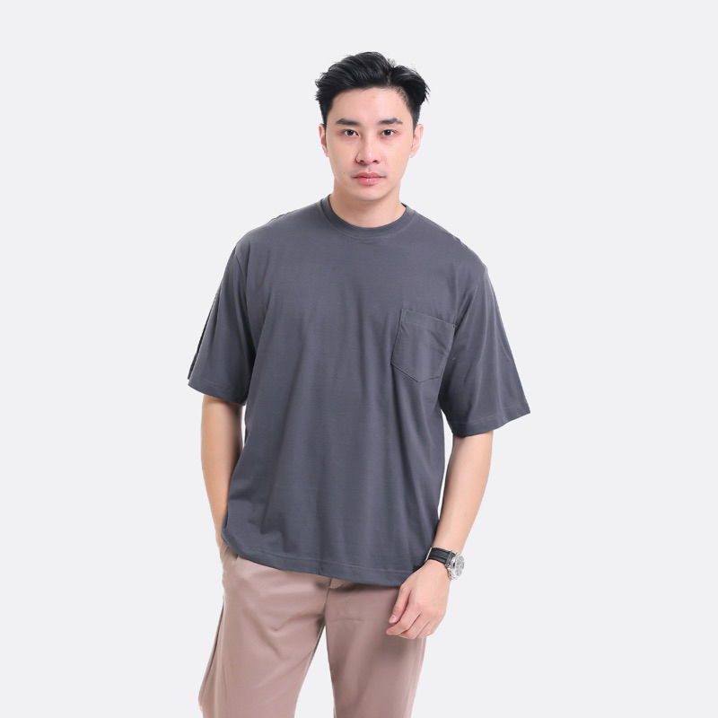 Jual HAIBRO Kaos Pocket Polos Oversize Pria Katun Combed 24s Basic