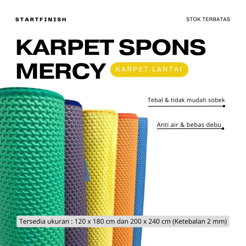 Jual Karpet Lantai Karpet Bentol Karpet Spons Mercy Tikar Spons