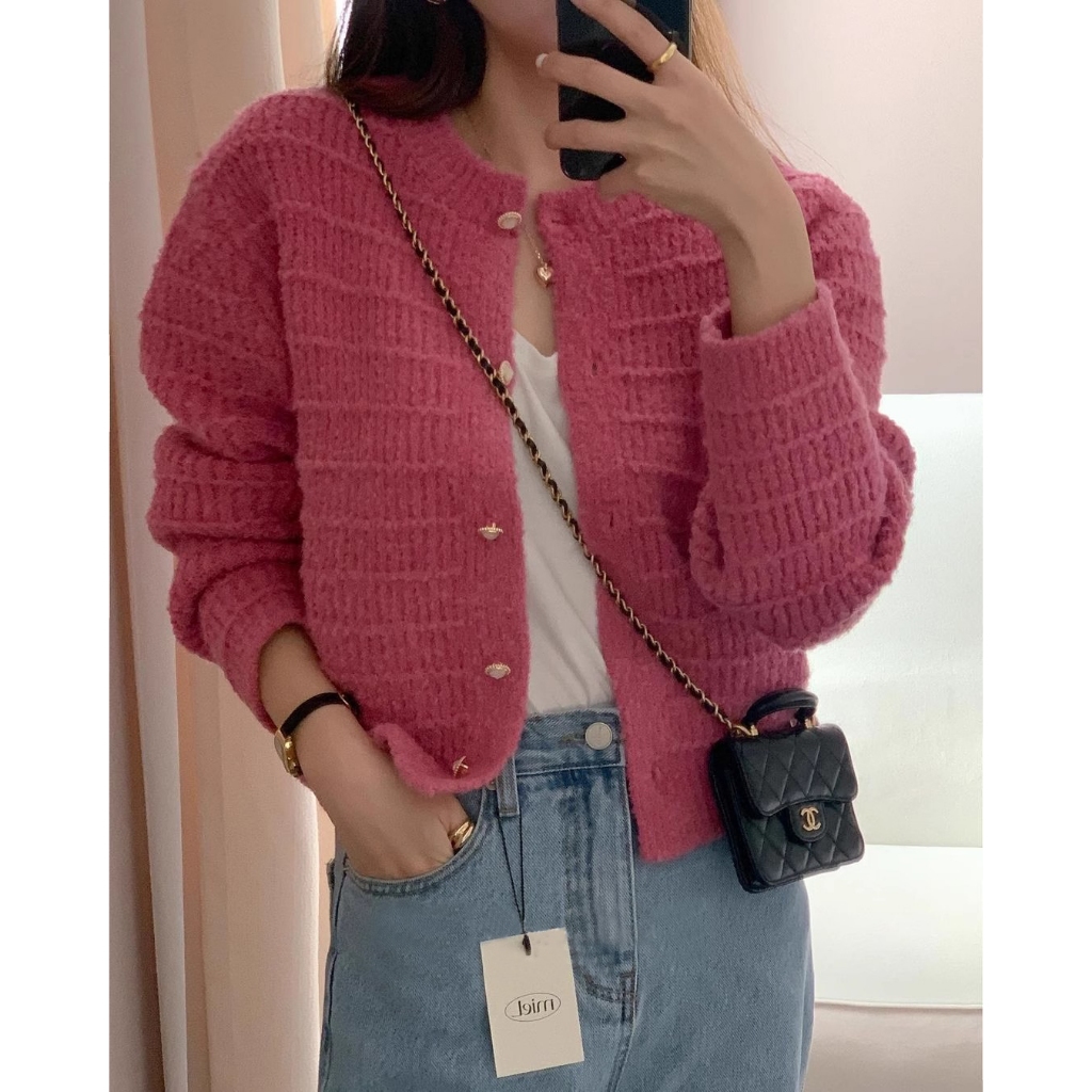 Jual Cardigan Rajut Korea Wanita Terbaru Lengan Panjang Premium Knit