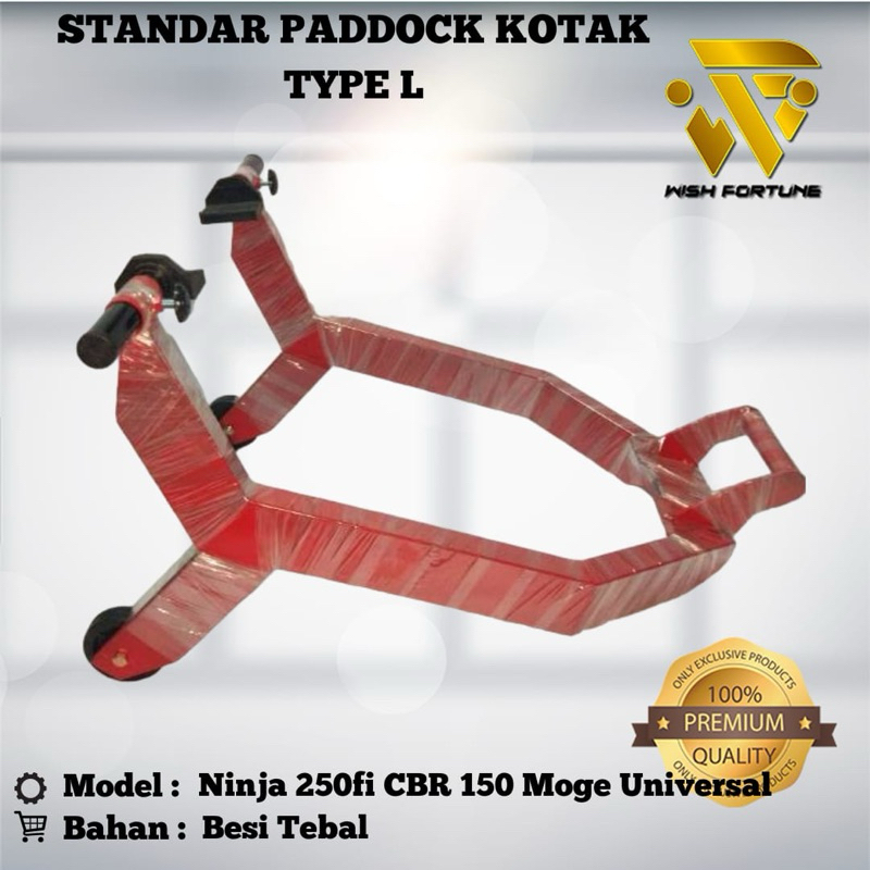 Jual Standar Paddock Pedok Besi Kotak Motor Sport Warna Ninja Fi