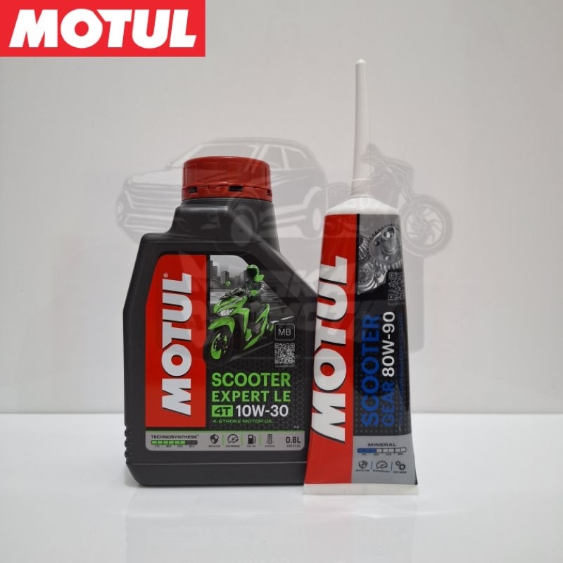 Jual MOTUL PAKET OLI MATIC SCOOTER EXPERT LE 10W30 800ML MOTUL