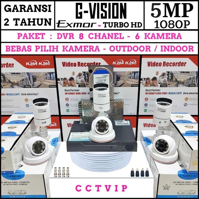 Jual Paket Komplit Cctv Kamera Mp Ir Sony Exmor Turbo Hd P