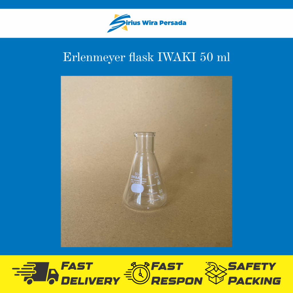 Jual Erlenmeyer Flask Iwaki Gelas Kaca Shopee Indonesia