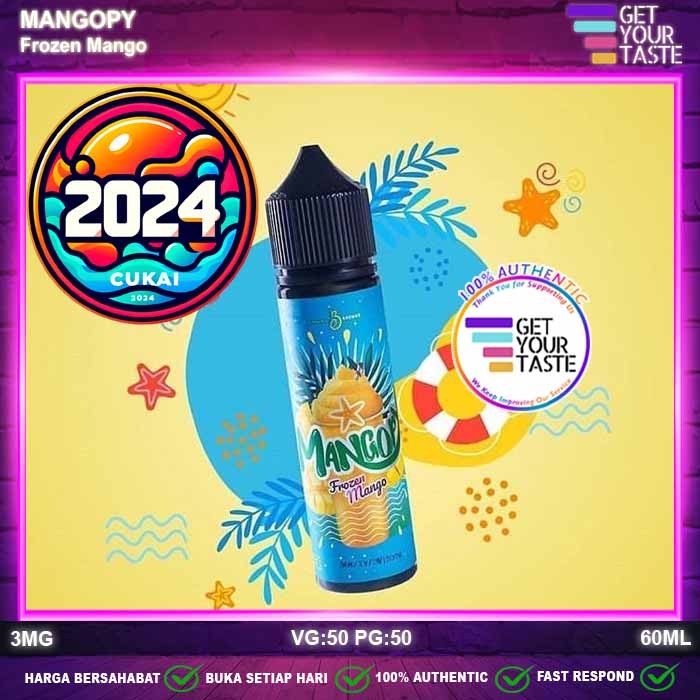 Jual Liquid Mangopy By CMW Emkay Frozen Mango 3mg 60ml Shopee