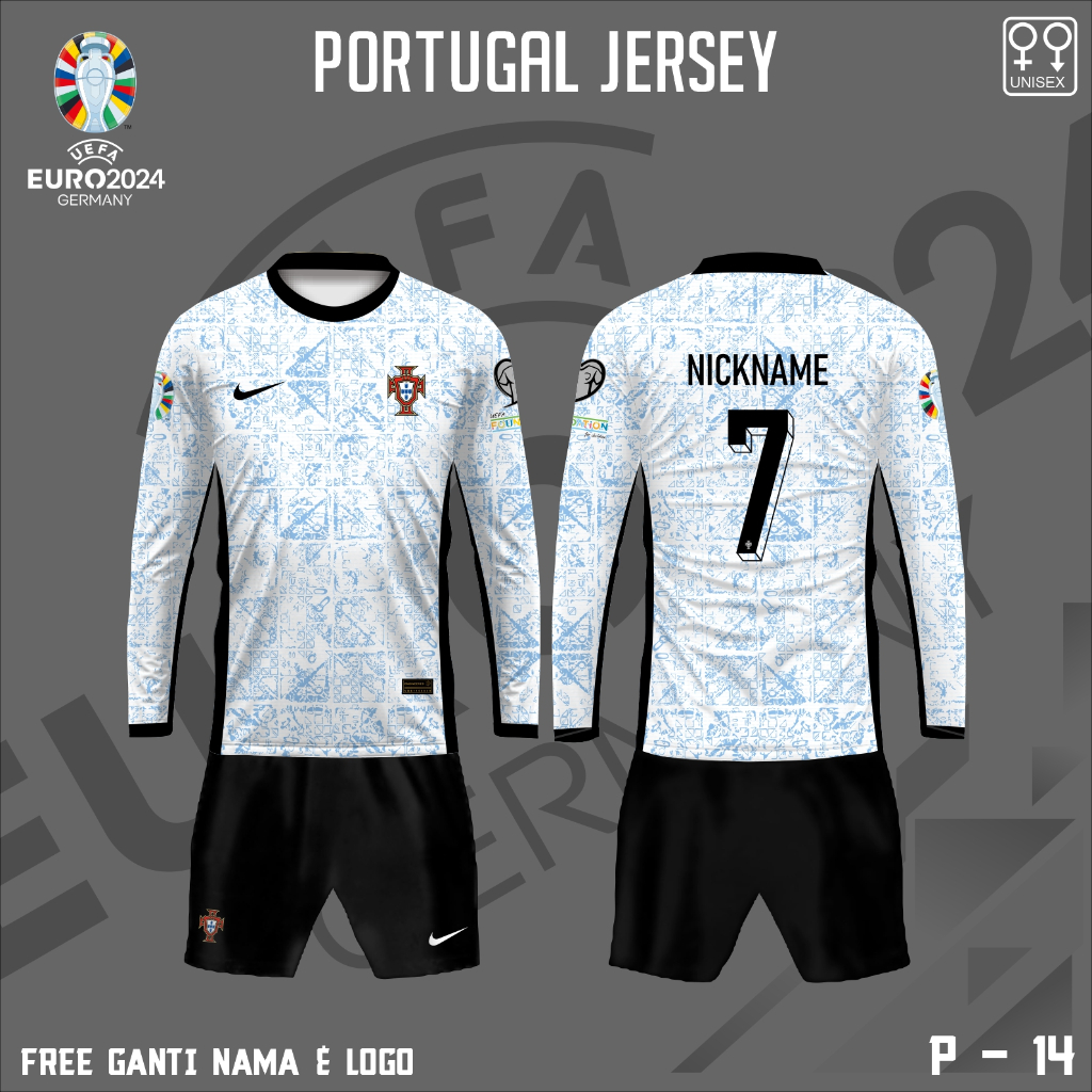 Jual Setelan Jersey Bola Portugal Piala Eropa 2024 Kaos Baju Timnas