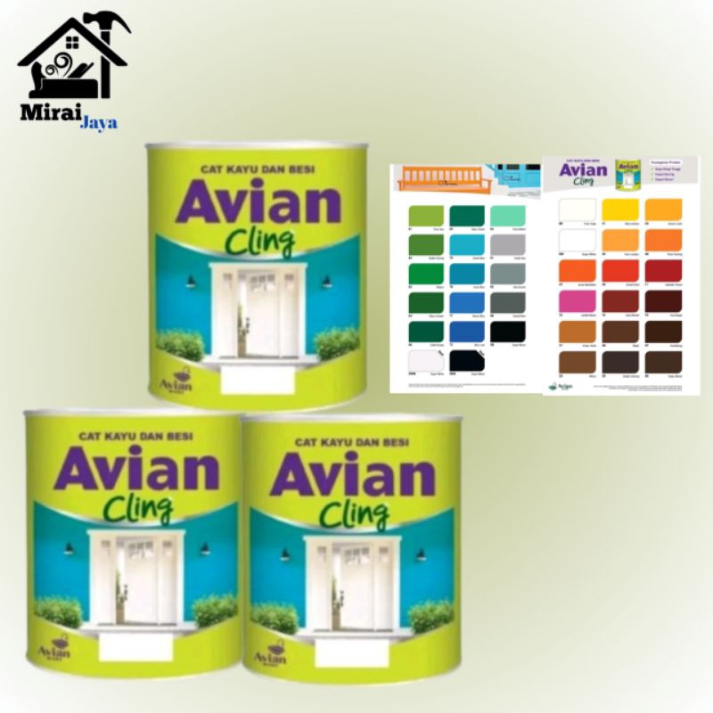 Jual Cat Avian Cling Cat Kayu Dan Besi 850 Ml 0 85 L Shopee Indonesia